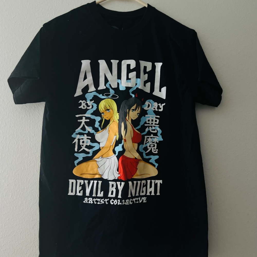 Artist Collective Angel & Devil Black T-Shirt